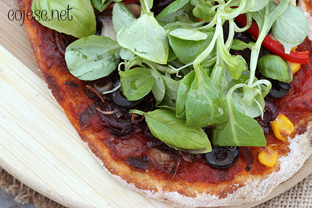 Pizza Saludable Pizza sin queso