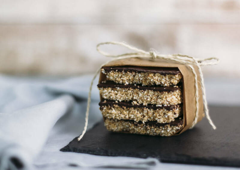 Barritas de chocolate con amaranto