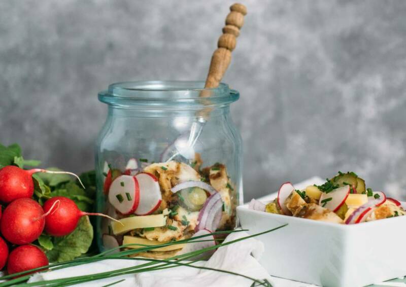 Ensalada de bola de masa bávara