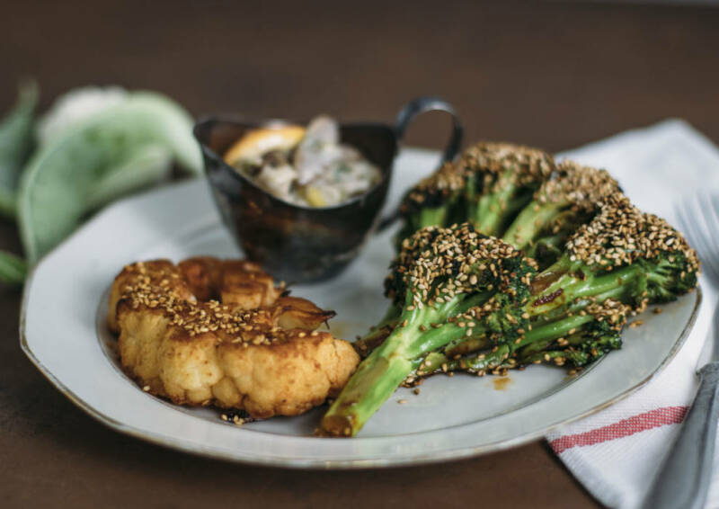 Filetes de coliflor y brócoli