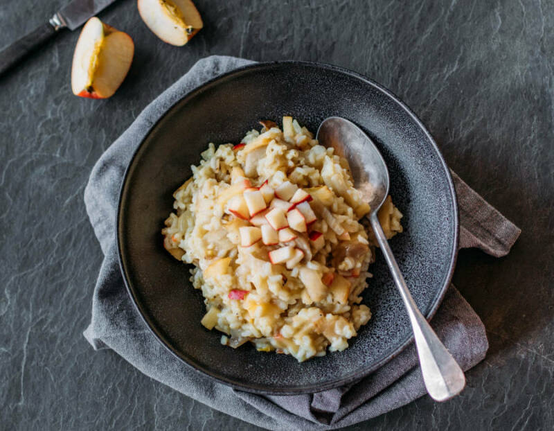 Risotto de achicoria