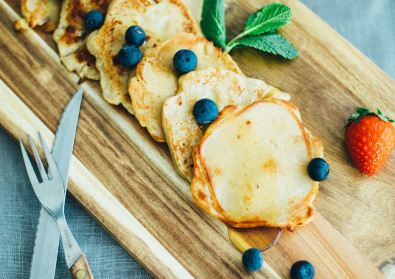 Sustituto de huevo para el desayuno: panqueques