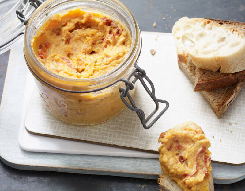 Crema de maní y camote