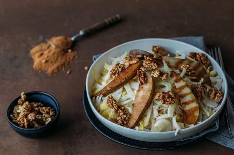 Ensalada de hinojo y achicoria