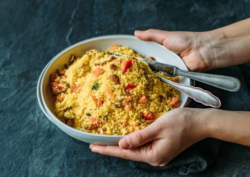 Ensalada de cuscús sin gluten