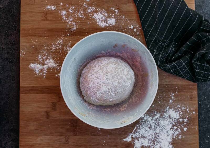 Pan de barra de masa de levadura