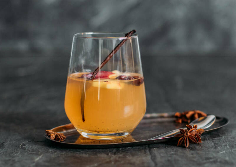 Manzana al horno caliente