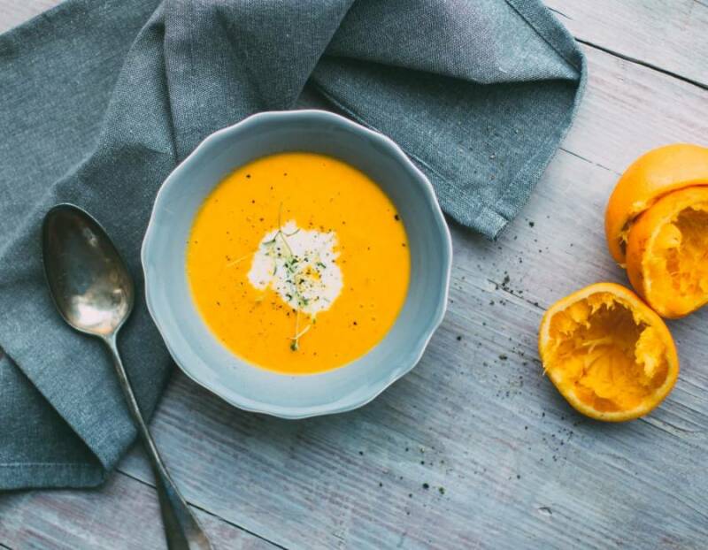 Sopa de zanahoria y gengibre