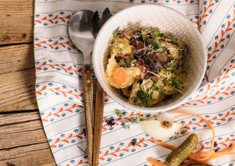 Ensalada de papa del norte de Alemania: