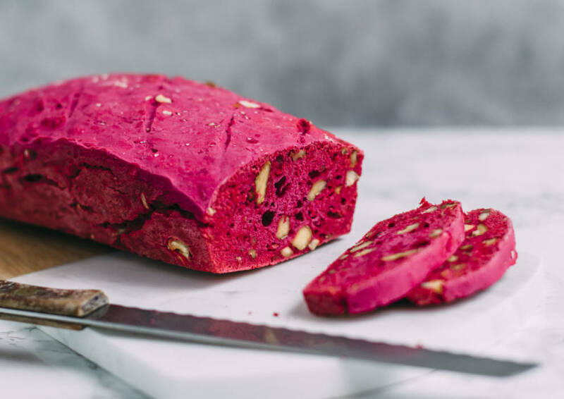 pan de nueces rosa