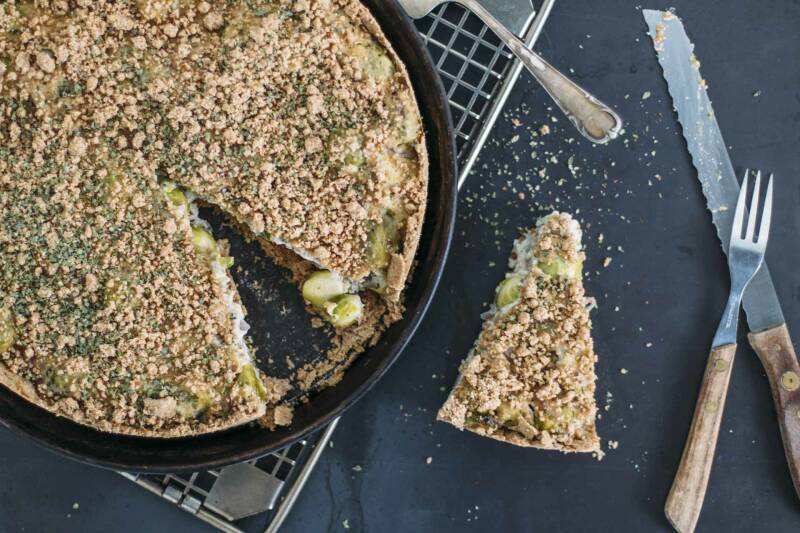 Quiche de coles de Bruselas