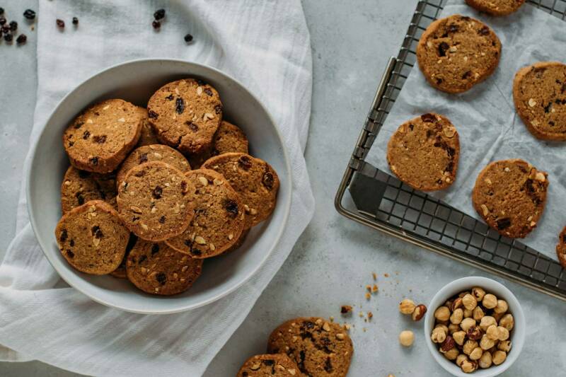 Galletas De Avena Con Pasas