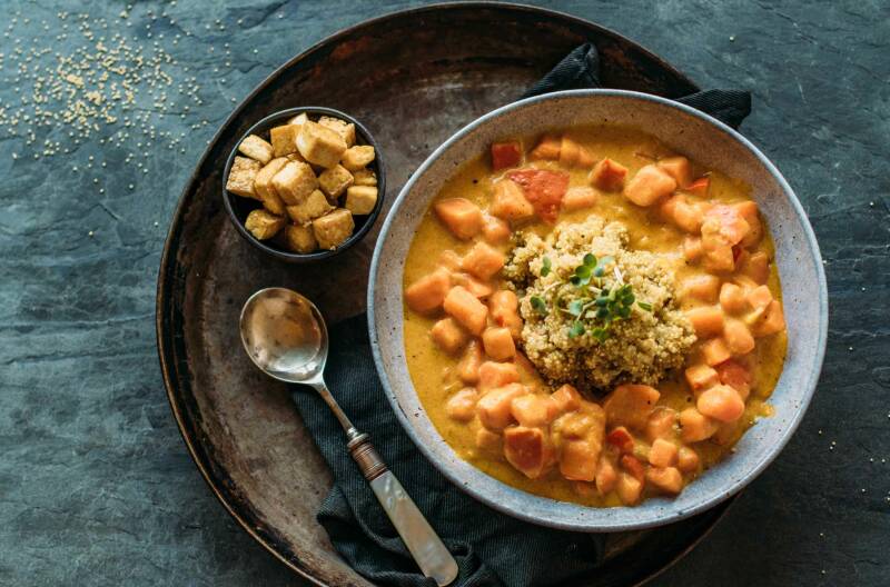 Ragú de boniato y calabaza