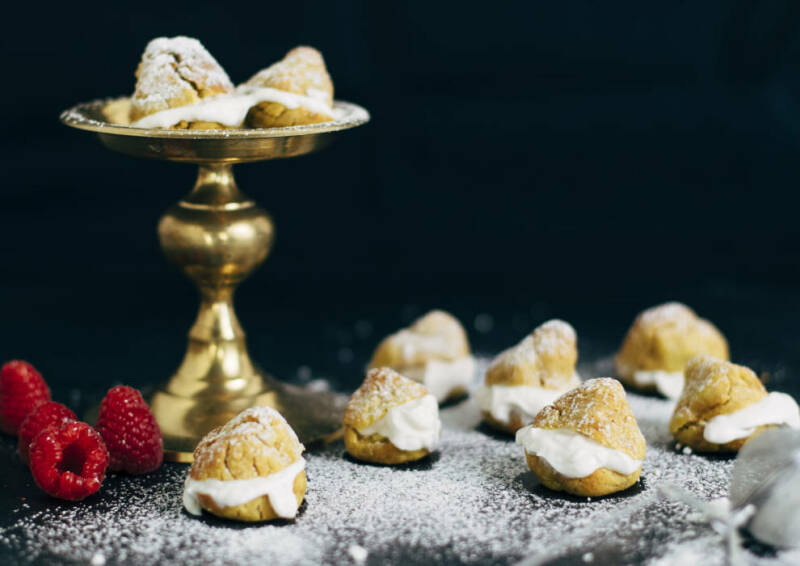 Bollos de crema vegana