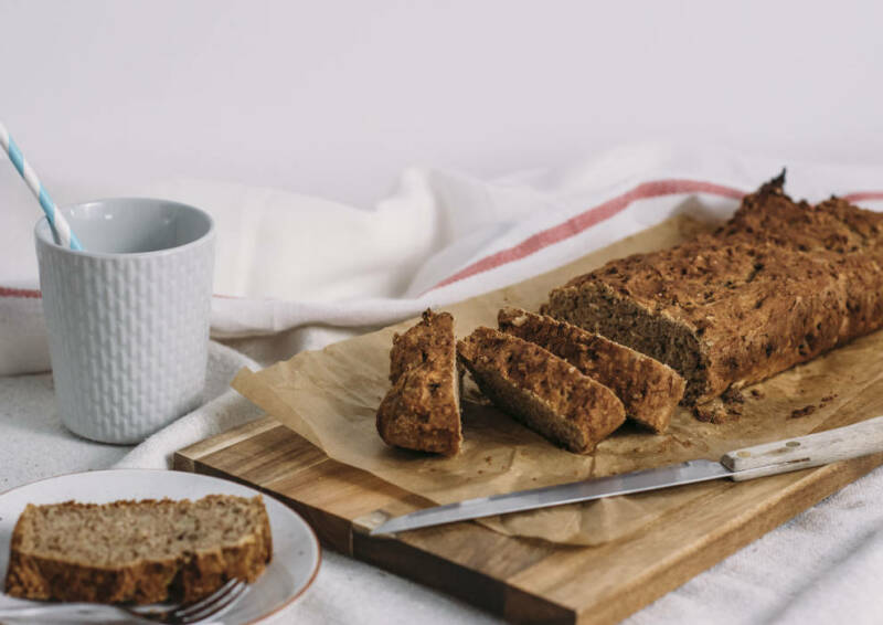 Pan de plátano vegano