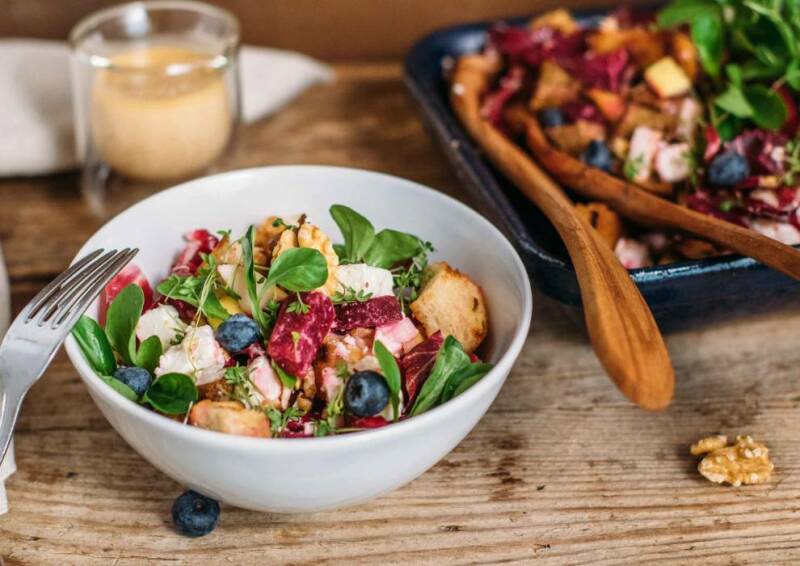 Ensalada de pan de invierno