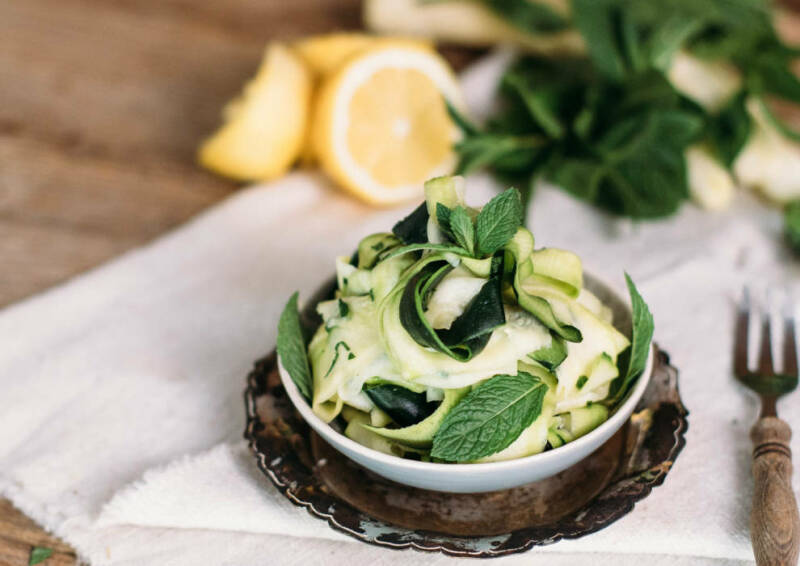 Ensalada De Calabacín Y Menta