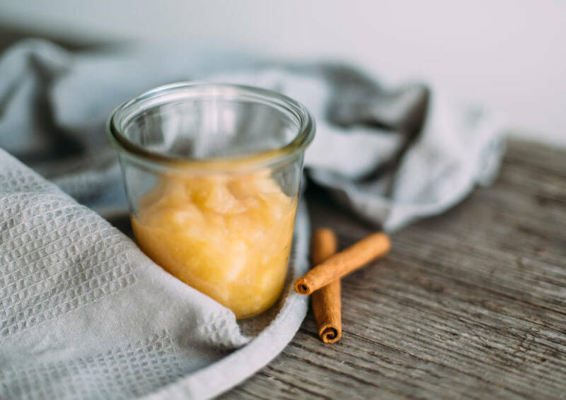 Puré de manzana sin azúcar