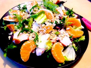 Pollo en mandarinas