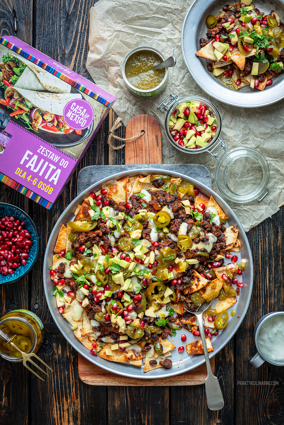 nachos caseros con frijoles