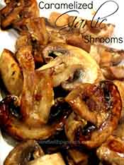 Cuadro de setas al ajillo caramelizadas.