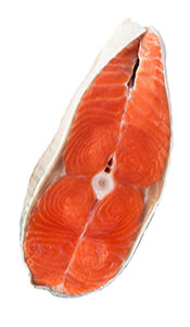 Filete de salmón rojo salvaje de Alaska.