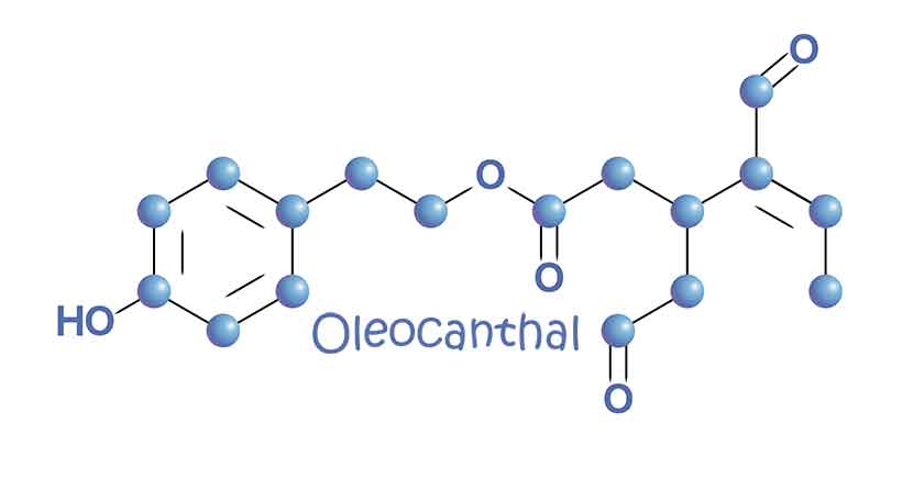 Estructura Química del Compuesto Oleocantal.