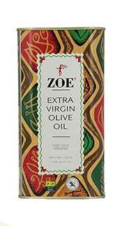 Lata Color Grande para Aceite de Oliva Virgen Extra ZOE.