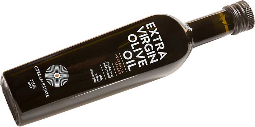 Botella de Aceite de Oliva Virgen Extra Cobram Estate.