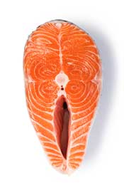 Filete de salmón.