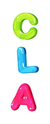 Letras de ortografía CLA (que representan ácido linoleico conjugado).