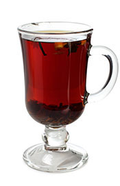 Vaso De Vidrio Que Contiene Té Negro Caliente.