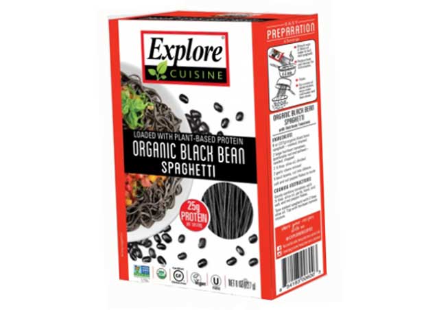 Espagueti de frijoles negros de Explore Cuisine.