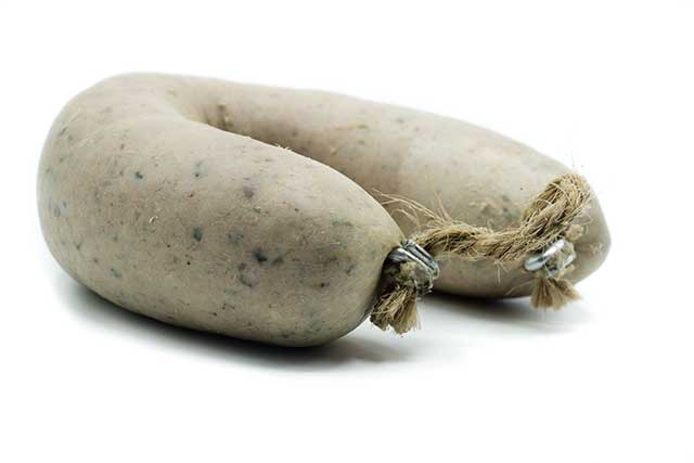 Salchichas alemanas tradicionales de Liverwurst.